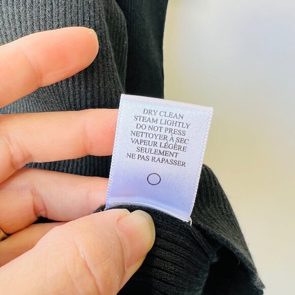 A.L.C Ribbed knit cold shoulder turtleneck sweater, Dark green, Size XS - Picture 7 of 7